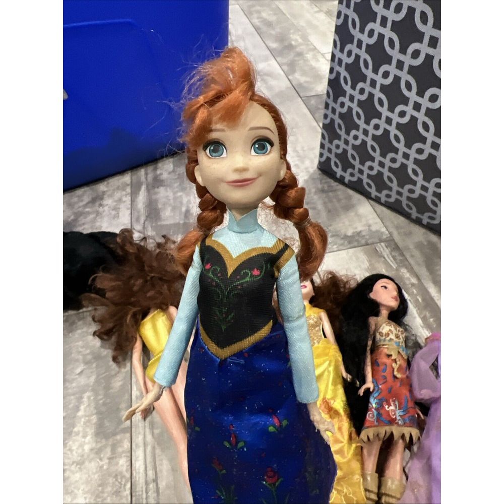 Disney Princesses Barbie Bundle Lot Belle Pocahontas Anna Frozen Princess - Picture 8 of 15